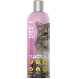 SYNERGY SHED-X Sampon Pentru Pisici Impotriva Caderii Excesive a Parului din Blana, 473ml