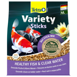 TETRA Pond Variety Sticks - Hrana Completa Pentru Pesti de Iaz, Crestere Sanatoasa si Apa Curata, 4L