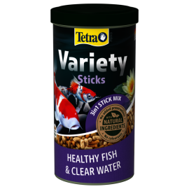 TETRA Pond Variety Sticks - Hrana Completa Pentru Pesti de Iaz, Crestere Sanatoasa si Apa Curata, 1L