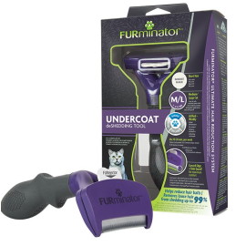 FURMINATOR Trimmer Profesional Pentru Pisici Mari (>4.5kg) cu Par Scurt, Marime M-L