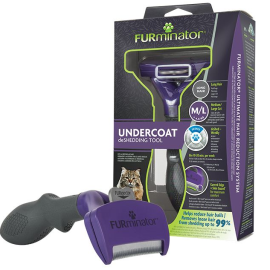FURMINATOR Trimmer Profesional Pentru Pisici Mari (>4.5kg) cu Par Lung, Marime M-L