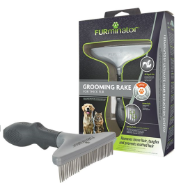 FURMINATOR Grooming Rake, Piaptan Profesional, Pentru Caini si Pisici cu Blana Lunga, Deasa