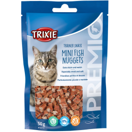 TRIXIE  Mini Nuggets Recompensa Pentru Pisici, cu Peste, Pui si Catnip, 50g