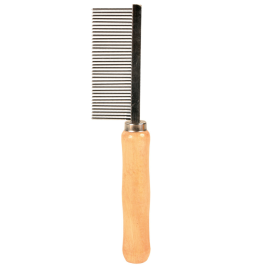 Pieptene Mediu cu Maner de Lemn, 18 cm