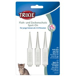 TRIXIE Pipete Antiparazitare Naturale Spot On Pentru Pisici intre 2-8luni, 3x0.6ml