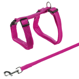 TRIXIE Set Lesa 1.2m si Ham 22-42cm Pentru Pisici Adulte, Diverse Culori
