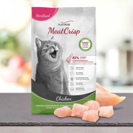 PLATINUM MeatCrisp Sterilised Adult, cu Pui, Hrana Uscata Pentru Pisici Sterilizate | Castrate, 3kg