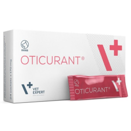 VETEXPERT Oticurant, Pudra Pentru Curatarea Urechilor la Caini, 24 Plicuri