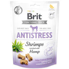 BRIT CARE Antistress, Creveti si Canepa, Recompense Fara Cereale, Caini, Efect Calmant | Antistress, 150g