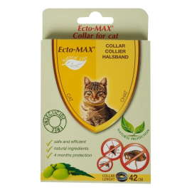 ECTO-MAX Bio Cat, Zgarda Antiparazitara Pentru Pisici, 35cm
